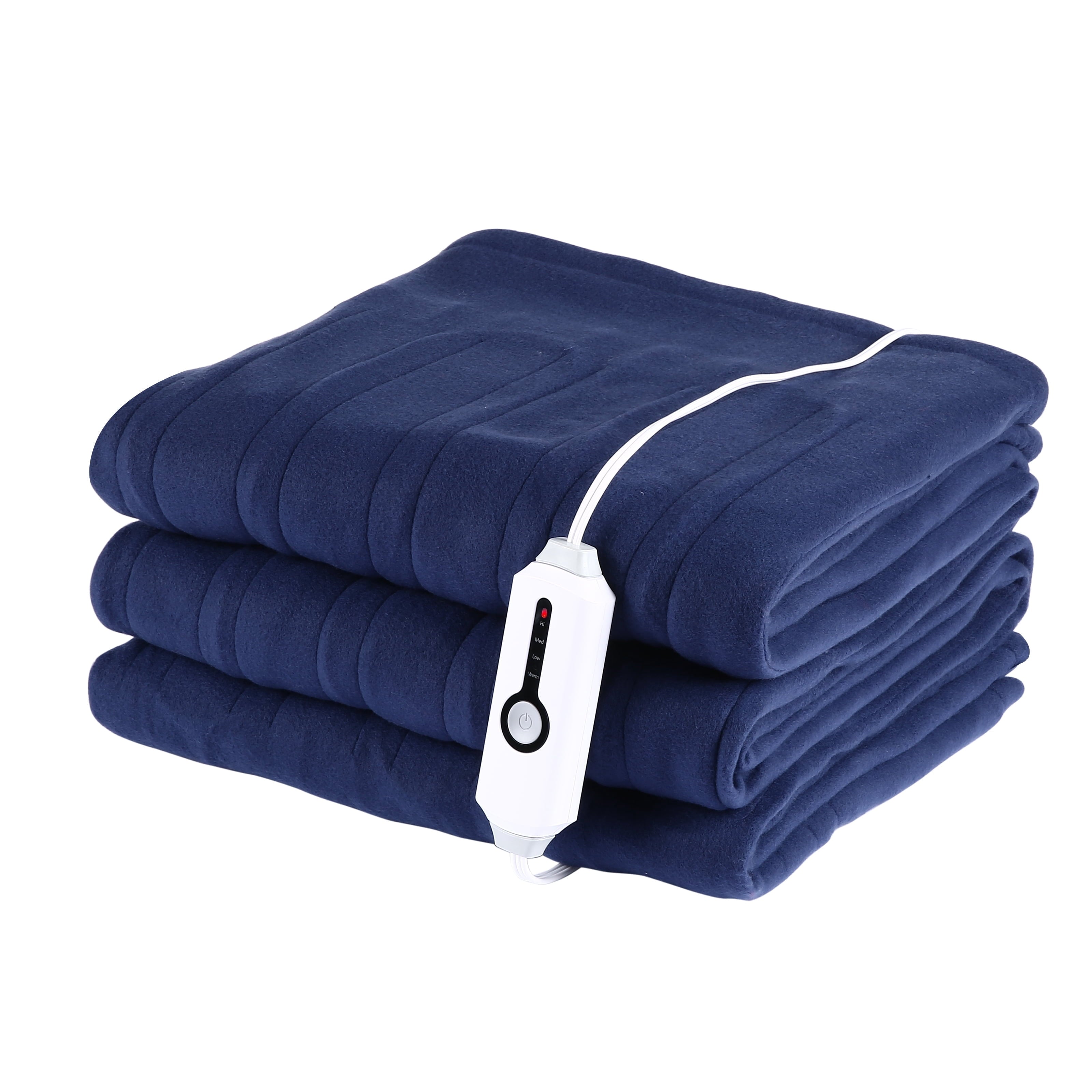 GONUES Heated Blanket 72"x 84" Full Size Soft Warm Flannel Fast Heating, 4 Fast Heating Levels & 10H Auto-off, Heat Protection, Home Office, Grey