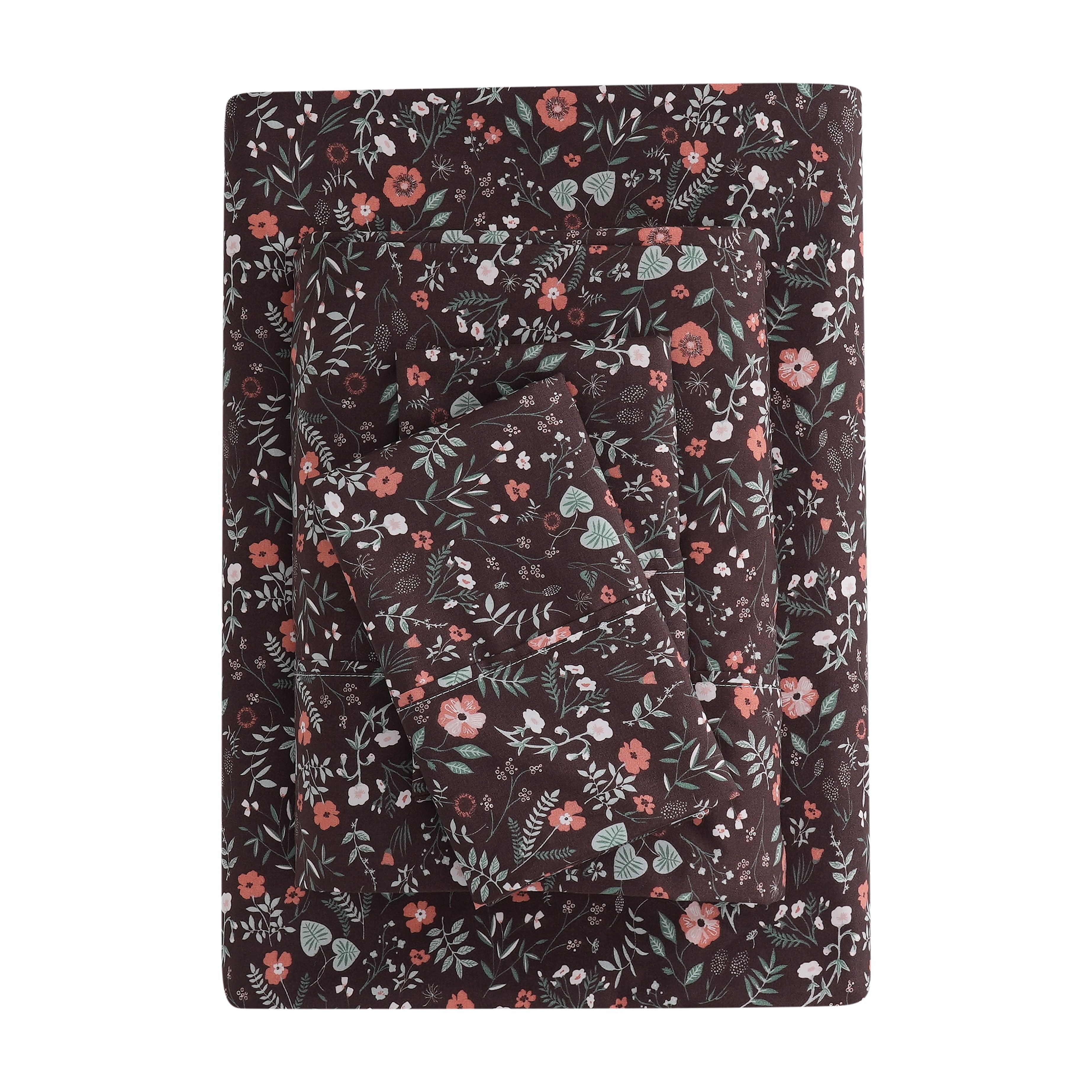 Mainstays Super Soft Brushed Microfiber Bed Sheet Set, Arctic White, Queen, 4 Piece